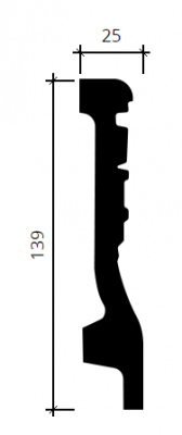 плинтус 1.53.501 гибкий в интерьере