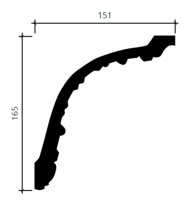 карниз 1.50.138 гибкий в интерьере