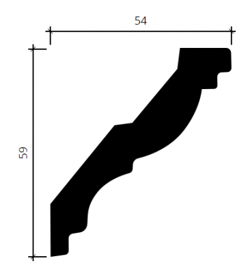 карниз 1.50.288 гибкий в интерьере